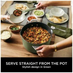 Ninja Zerostick 30cm Non Stick Aluminium Possible Pot -Green -Home Furnishing Store 1120295 R Z005A