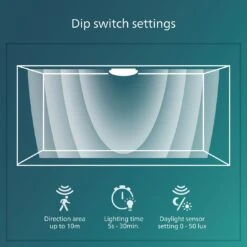 Philips Shan Indoor Motion Sensor Flush To Ceiling Light -Home Furnishing Store 1122561 R Z006A