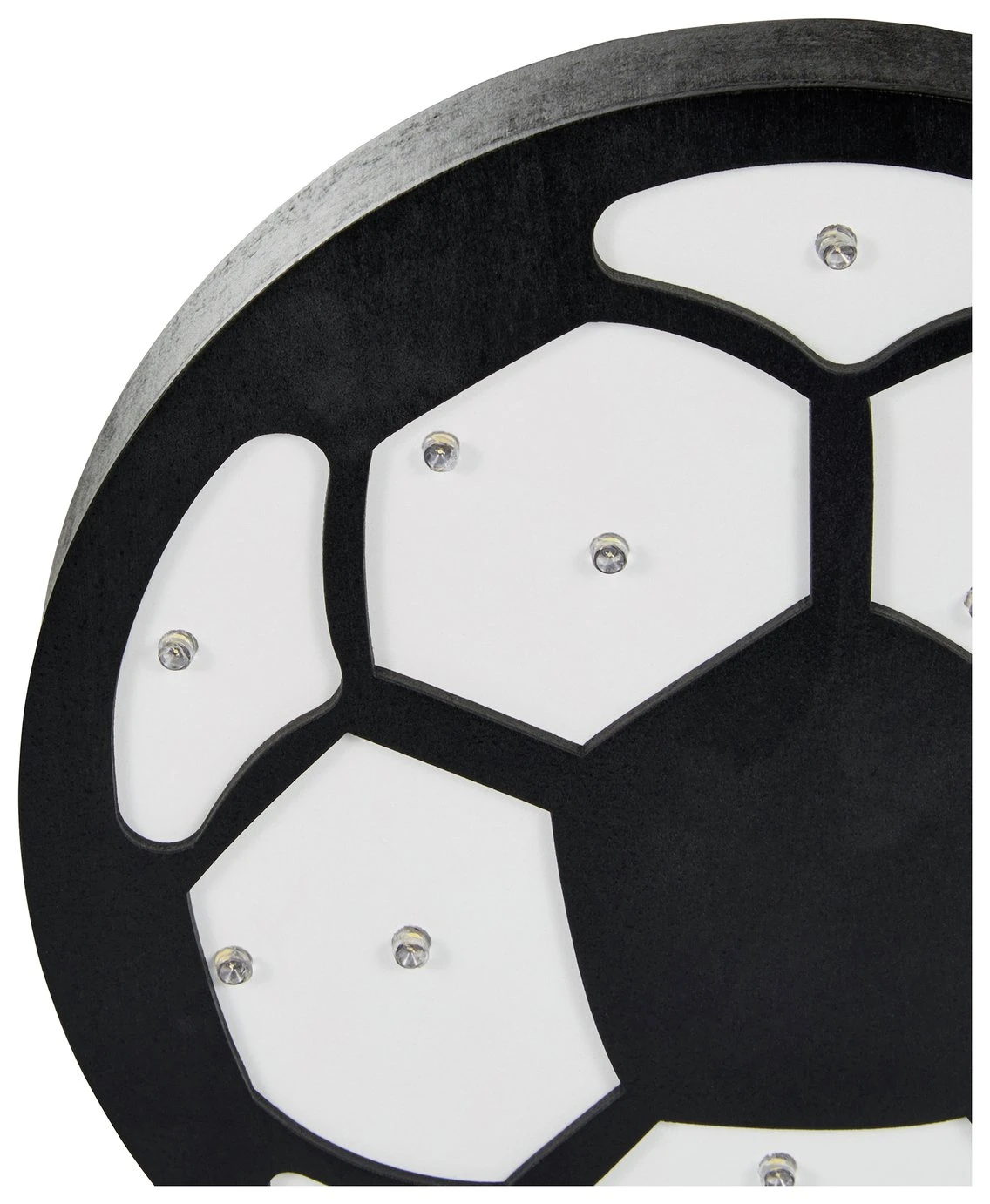 Glow Kids Wooden Football Table Light - Black & White 5 Glow Kids Wooden Football Table Light - Black & White - Image 5