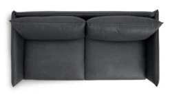 Habitat Moore Leather 3 Seater Sofa - Dark Grey -Home Furnishing Store 1159455 R Z005A