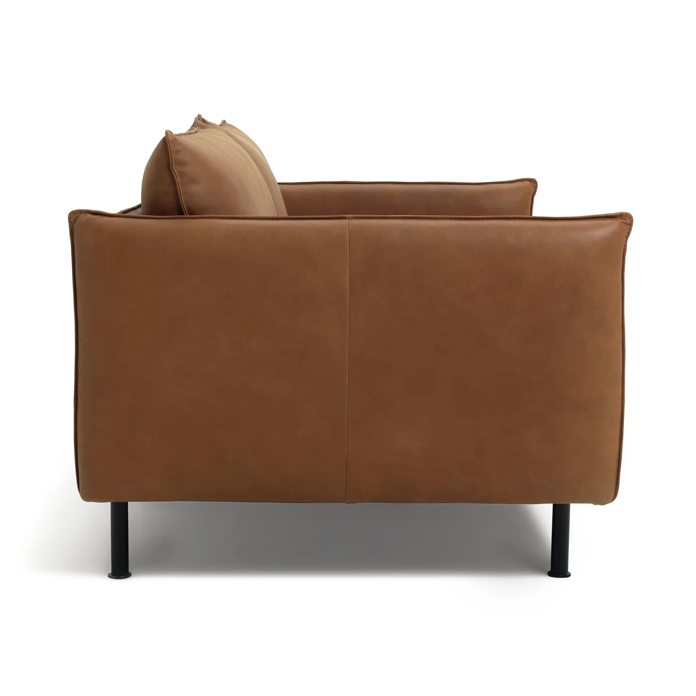 Habitat Moore Leather 2 Seater Sofa - Tan 6 Habitat Moore Leather 2 Seater Sofa - Tan - Image 6