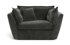 Habitat Jacques Velvet Cuddle Chair - Grey