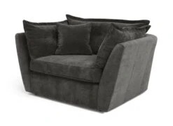 Habitat Jacques Velvet Cuddle Chair - Grey -Home Furnishing Store 1177217 R Z002A