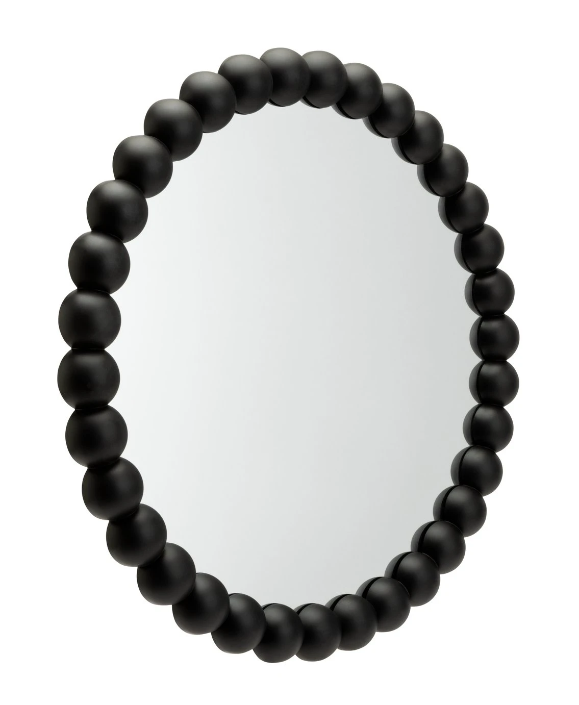 Habitat Beaded Round Wall Mirror - Black - 50x50cm 1 Habitat Beaded Round Wall Mirror - Black - 50x50cm
