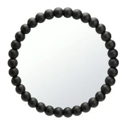 Habitat Beaded Round Wall Mirror - Black - 50x50cm 8 Habitat Beaded Round Wall Mirror - Black - 50x50cm -Home Furnishing Store 1182642 R Z003A