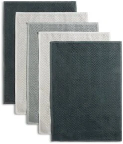 Habitat Zig Zag Terry Pack Of 5 Tea Towels -Home Furnishing Store 1185182 R Z004A