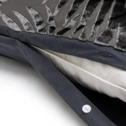 Habitat Velvet Feather Charcoal Bedding Set - Double -Home Furnishing Store 1232499 R Z004A