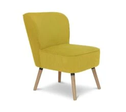 Habitat Eppy Fabric Accent Chair - Yellow -Home Furnishing Store 1232592 R Z004A