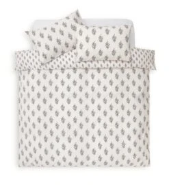Habitat Woodblock Leaf White Bedding Set - Single 7 Habitat Woodblock Leaf White Bedding Set - Single -Home Furnishing Store 1232846 R Z002A