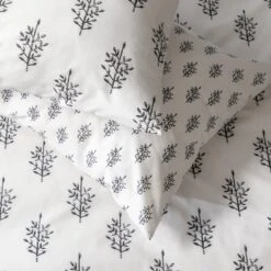 Habitat Woodblock Leaf White Bedding Set - Single 8 Habitat Woodblock Leaf White Bedding Set - Single -Home Furnishing Store 1232846 R Z003A