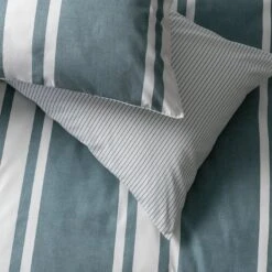 Habitat Cotton Coastal Stripe Blue Bedding Set - Single -Home Furnishing Store 1232884 R Z003A