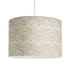 Habitat Floral Print Faux Linen Shade - Cream And Orange 9 Habitat Floral Print Faux Linen Shade - Cream And Orange -Home Furnishing Store 1233663 R Z002A