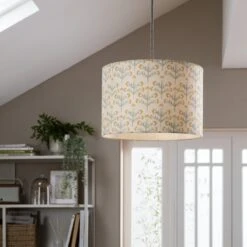 Habitat Floral Print Faux Linen Shade - Cream And Orange 11 Habitat Floral Print Faux Linen Shade - Cream And Orange -Home Furnishing Store 1233663 R Z002C