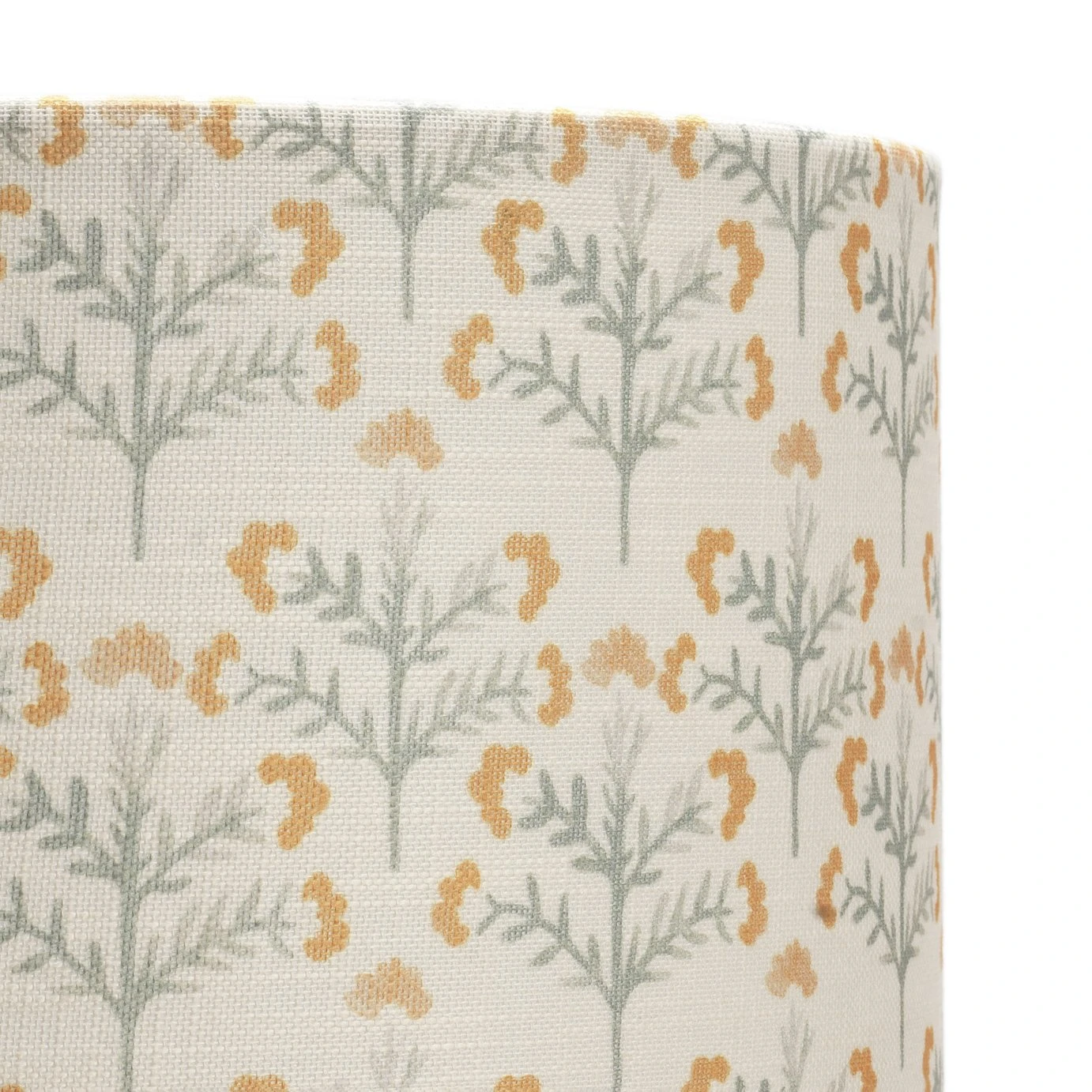 Habitat Floral Print Faux Linen Shade - Cream And Orange 5 Habitat Floral Print Faux Linen Shade - Cream And Orange - Image 5