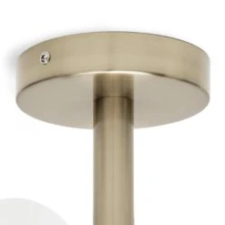Habitat Globe Ribbed Metal Bathroom Ceiling Light - Brass -Home Furnishing Store 1233711 R Z003A