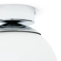 Habitat Opal Glass Bathroom Flush Ceiling Light - White 9 Habitat Opal Glass Bathroom Flush Ceiling Light - White -Home Furnishing Store 1233759 R Z002A