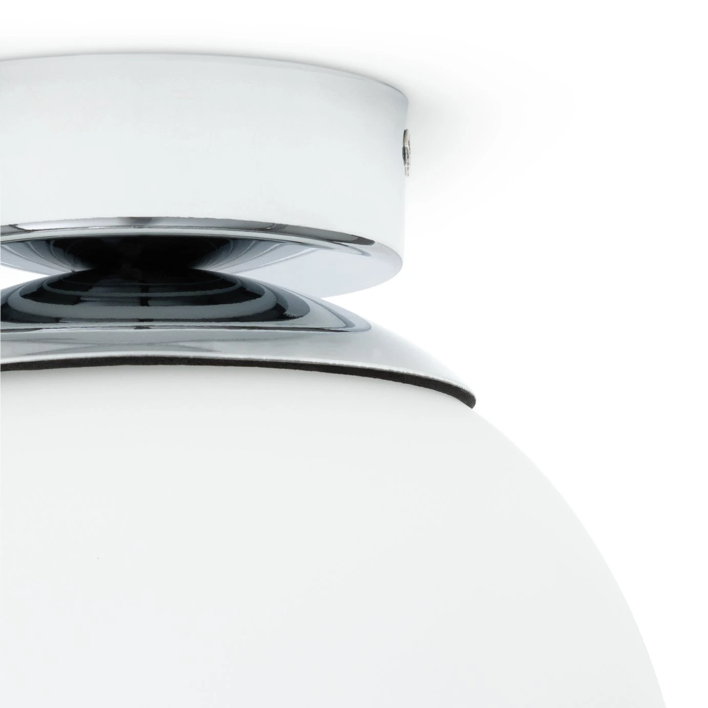 Habitat Opal Glass Bathroom Flush Ceiling Light - White 4 Habitat Opal Glass Bathroom Flush Ceiling Light - White - Image 4