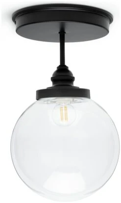 Habitat Globe Metal Bathroom Pendant Light - Black -Home Furnishing Store 1233797 R Z004A