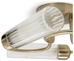 Habitat Ribbed Metal 3 Light Bathroom Ceiling Light - Gold 9 Habitat Ribbed Metal 3 Light Bathroom Ceiling Light - Gold -Home Furnishing Store 1233845 R Z002A