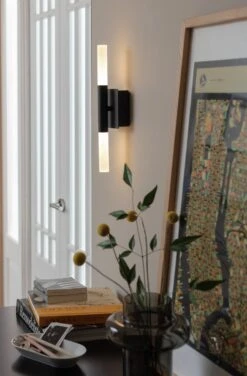 Habitat Metal 2 Light LED Bathroom Wall Light - Black -Home Furnishing Store 1233876 R Z003C