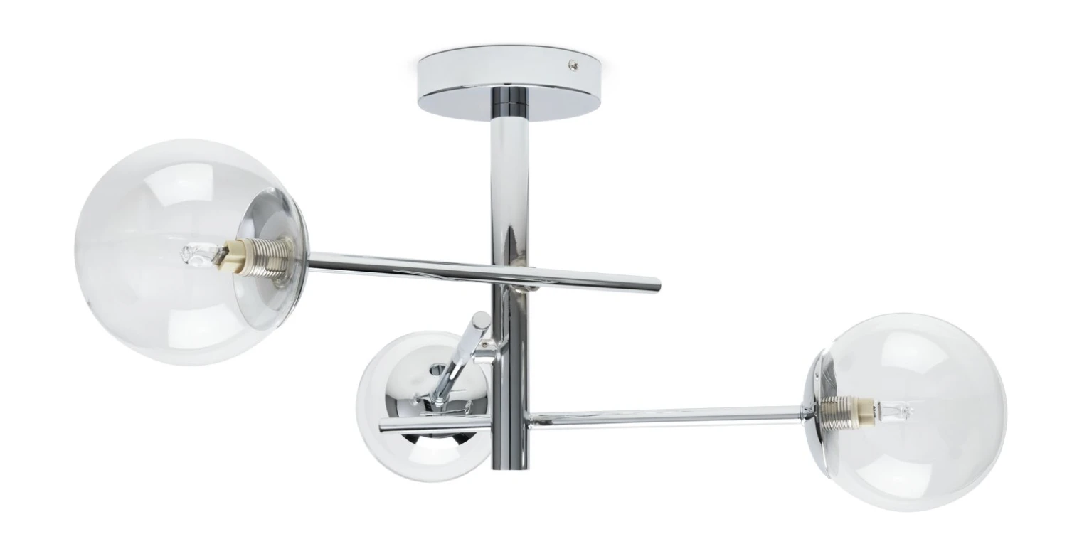 Habitat Sputnik Metal Bathroom Flush Ceiling Light - Chrome 2 Habitat Sputnik Metal Bathroom Flush Ceiling Light - Chrome - Image 2