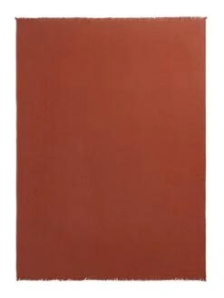 Habitat Cotton Plain Textured Throw - Terracotta - 150x200cm -Home Furnishing Store 1244212 R Z004A
