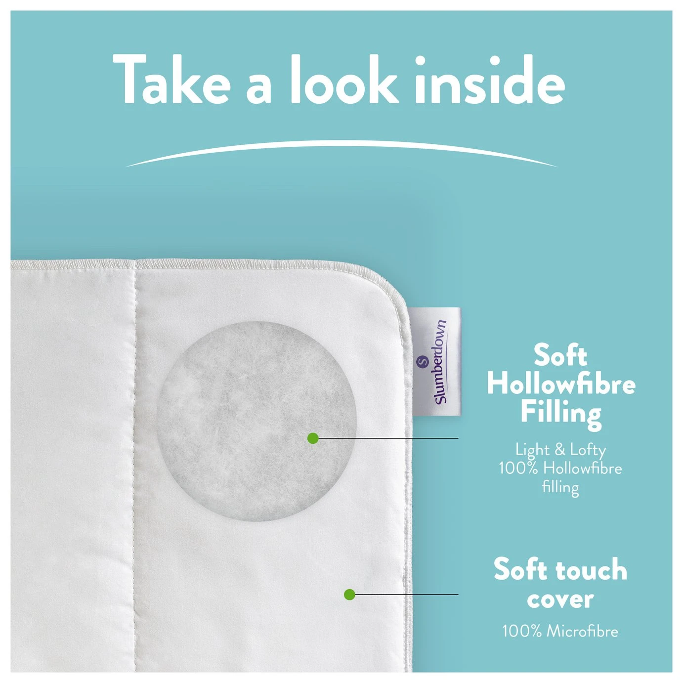 Slumberdown Light & Cool 1 Tog Duvet - Single 3 Slumberdown Light & Cool 1 Tog Duvet - Single - Image 3