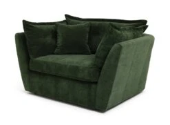 Habitat Jacques Velvet Cuddle Chair - Moss Green -Home Furnishing Store 1252826 R Z002A