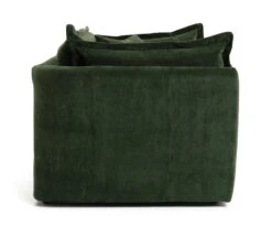 Habitat Jacques Velvet Cuddle Chair - Moss Green -Home Furnishing Store 1252826 R Z004A