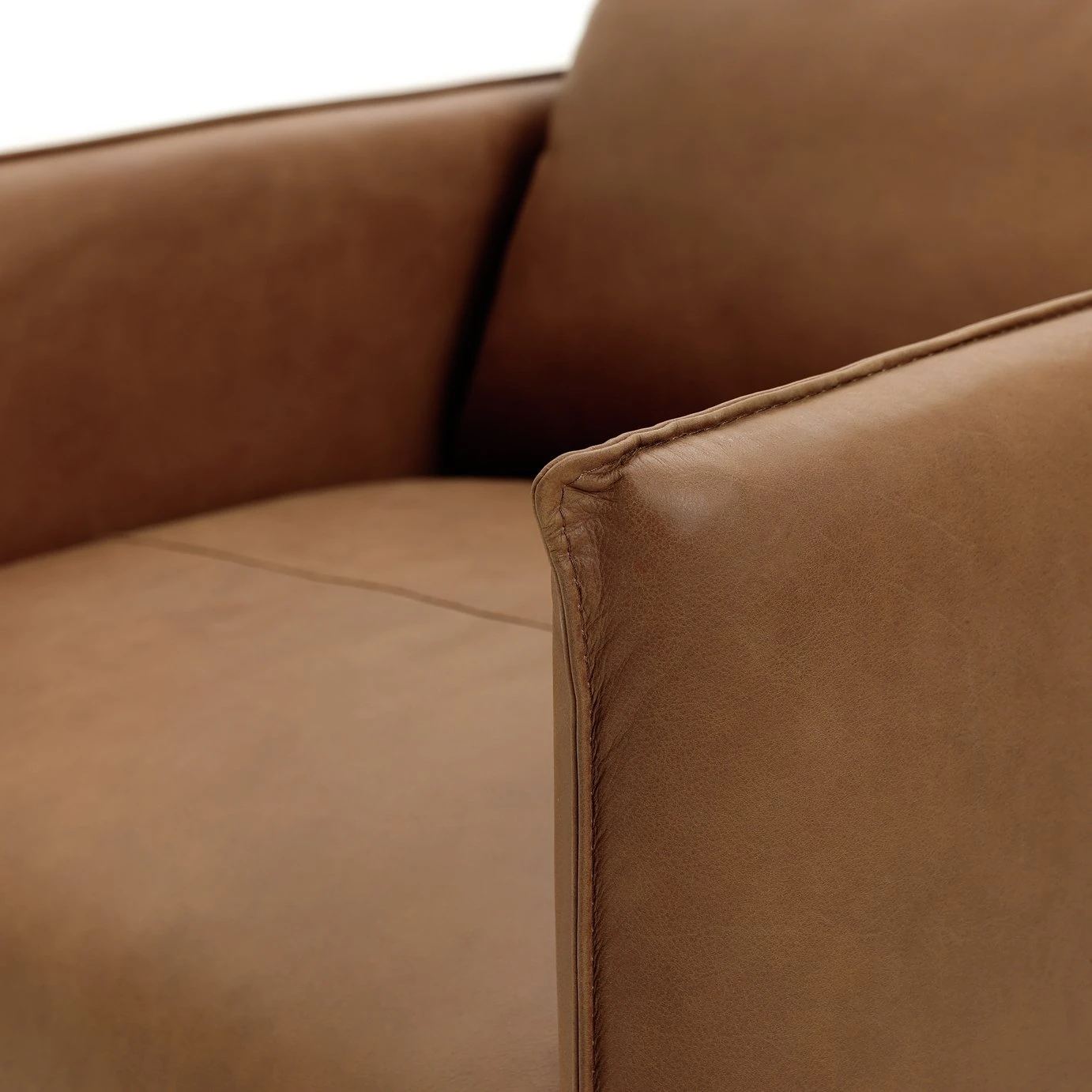 Habitat Moore Leather Armchair - Tan 9 Habitat Moore Leather Armchair - Tan - Image 9