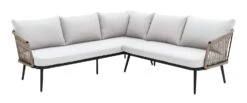 Habitat Somerset 5 Seater Metal Garden Corner Sofa Set -Home Furnishing Store 1259506 R Z004A