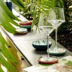 Habitat X Kew Set Of 4 Ceramic Botanical Coasters -Home Furnishing Store 1300541 R Z003C