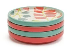 Habitat X Kew Set Of 4 Ceramic Botanical Coasters -Home Furnishing Store 1300541 R Z004A