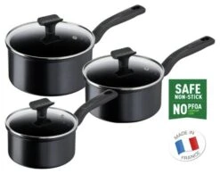 Tefal Total 3 Piece Non Stick Pan Set - Black 7 Tefal Total 3 Piece Non Stick Pan Set - Black -Home Furnishing Store 1303799 R Z003A
