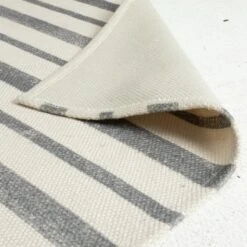 Habitat Grey Stripe Outdoor Rug -Home Furnishing Store 1340367 R Z003C