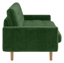 Habitat Fenner Velvet 2 Seater Sofa - Moss Green -Home Furnishing Store 1345166 R Z004A