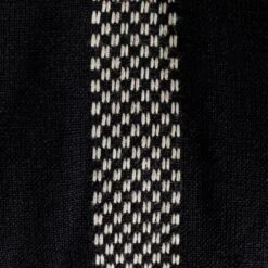 Habitat Woven Stripe Pack Of 2 Seat Cushion - Black -Home Furnishing Store 1402353 R B001