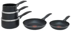 Tefal Everyday 5 Piece Non Stick Aluminium Pan Set