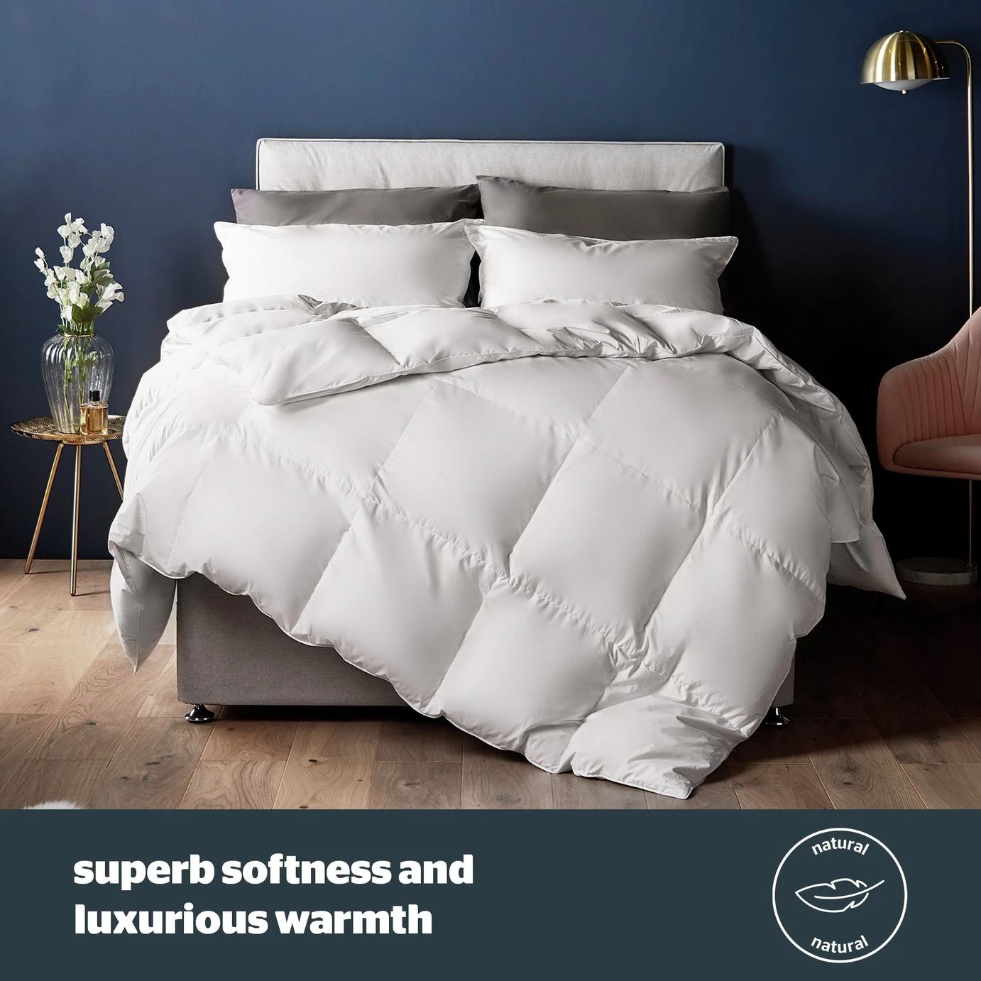 Silentnight Duck Feather & Down 13.5 Tog Duvet - Double 2 Silentnight Duck Feather & Down 13.5 Tog Duvet - Double - Image 2
