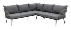 Habitat Habtat Somerset 5 Seater Metal Garden Corner Sofa Set - Grey -Home Furnishing Store 1935246 R Z004A
