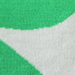 Habitat Floral Pattern Knit Throw - White & Green -125x150cm -Home Furnishing Store 1953716 R B001