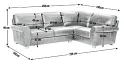 Habitat Salisbury Leather Left Hand Corner Sofa - Black 12 Habitat Salisbury Leather Left Hand Corner Sofa - Black -Home Furnishing Store 1954526 R E001