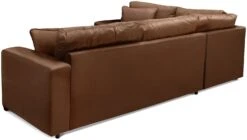 Habitat Eton Leather Right Hand Corner Sofa - Tan -Home Furnishing Store 1958285 R Z004A