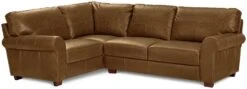 Habitat Salisbury Leather Right Hand Corner Sofa - Tan