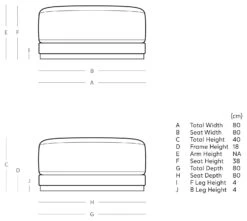 Swoon Denver Velvet Ottoman Footstool - Taupe 9 Swoon Denver Velvet Ottoman Footstool - Taupe -Home Furnishing Store 1971774 R E001