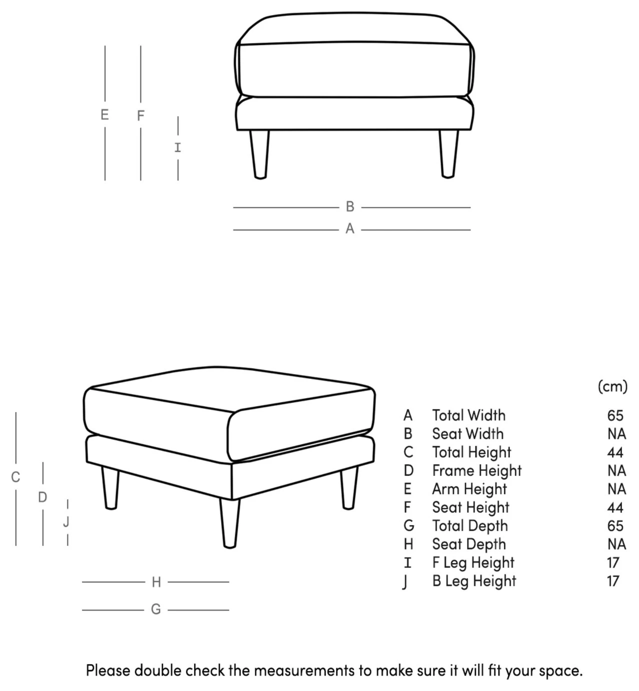 Swoon Turin Velvet Ottoman Footstool - Taupe 4 Swoon Turin Velvet Ottoman Footstool - Taupe - Image 4