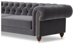 Swoon Winston Velvet 4 Seater Sofa - Granite Grey -Home Furnishing Store 1993257 R Z004A