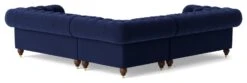 Swoon Winston Velvet 5 Seater Corner Sofa - Ink Blue -Home Furnishing Store 1993398 R Z004A