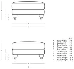 Swoon Winston Velvet Ottoman Footstool - Biscuit -Home Furnishing Store 1995389 R E001