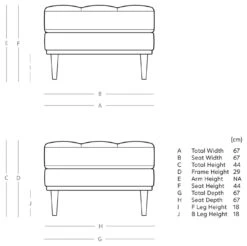 Swoon Berlin Velvet Ottoman Footstool - Fern Green -Home Furnishing Store 1996546 R E001